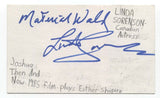 Linda Sorenson Signed 3x5 Index Card Autographed Signature Actor Care Bears
