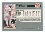 1992 Leaf Mo Vaughn Signed Card Baseball Autographed #103