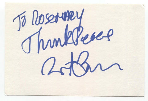 Robert Bauer Signed 4x6 Index Card Autographed Signature Star Trek TNG