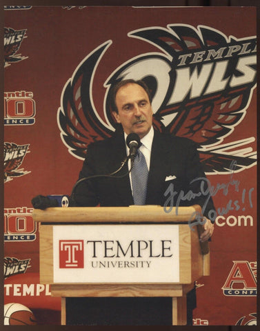 Fran Dunphy Signed 8x10 Photo College NCAA Basketball Coach Autographed Temple