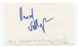 David Wellington Signed 3x5 Index Card Autographed Signature Writer Director