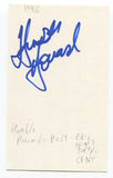 Howard Glassman Humble Howard Signed 3x5 Index Card Autographed Canadian Radio