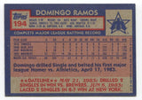 1984 Topps Domingo Ramos Signed Card Baseball MLB Autographed Auto #194