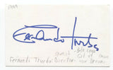 Fernando Trueba Signed 3x5 Index Card Autographed Signature Director