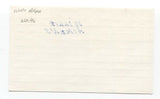 Willie Aikens Signed 3x5 Index Card Baseball Autographed Signature