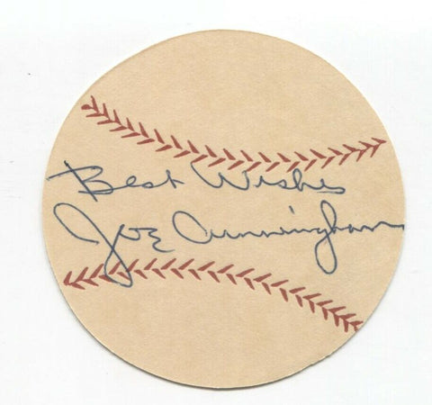Joe Cunningham Signed Paper Baseball Autograph Signature St Louis Cardinals