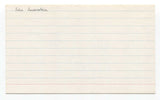 John Lowenstein Signed 3x5 Index Card Baseball Autographed Signature