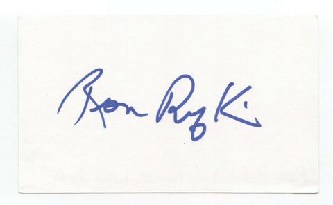 Ron Rifkin Signed 3x5 Index Card Autographed Signature Actor