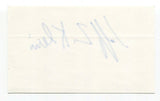Jeff Z. Klein Signed 3x5 Index Card Autographed Canadian Author Writer Editor