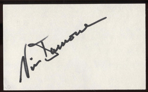 Vic Damone Signed Index Card  Autographed Signature AUTO From 1992