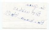 Barbara Hall Signed 3x5 Index Card Autographed Signature Toronto Mayor