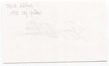 Steve Adkins Signed 3x5 Index Card Autograph Signature MLB New York Yankees 1990