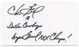 Chris Boniol Signed 3x5 Index Card Autographed NFL Football Pittsburgh Steelers