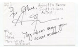 Aminatta Forna Signed 3x5 Index Card Autographed Signature Author Writer