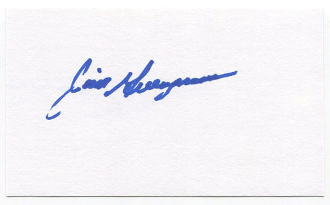 Jim Greengrass Signed 3x5 Index Card Autographed MLB Baseball Cincinnati Reds