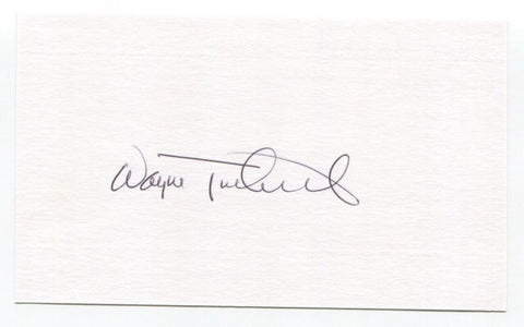 Wayne Twitchell Signed 3x5 Index Card Autographed Baseball MLB Milwaukee Brewers