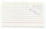 Milda Gecaite Signed 3x5 Index Card Autographed Signature Actress