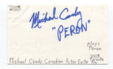 Michael Coady Signed 3x5 Index Card Autograph Actor Murdoch Mysteries