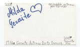 Milda Gecaite Signed 3x5 Index Card Autographed Signature Actress