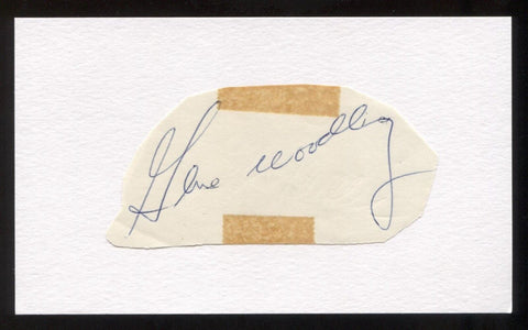 Gene Woodling Signed Cut Autograph Signature Signed Circa 1962 Baseball