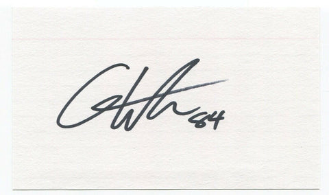 Griff Whalen Signed 3x5 Index Card Autographed Football NFL Indianapolis Colts