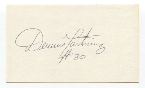 Dennis Martinez Signed 3x5 Index Card Autographed Baseball Perfect Game