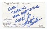 Maggie Cassella Signed 3x5 Index Card Autographed Signature Actress Comedian