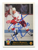 1994 Classic Pro Prospects Brett Harkins Signed Card Hockey Autograph AUTO #221