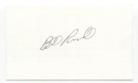 Bill Russell Signed 3x5 Index Card Autographed MLB Baseball Los Angeles Dodgers