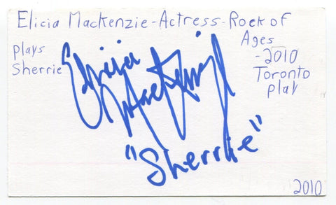 Elicia MacKenzie Signed 3x5 Index Card Autograph Actress Sound of Music