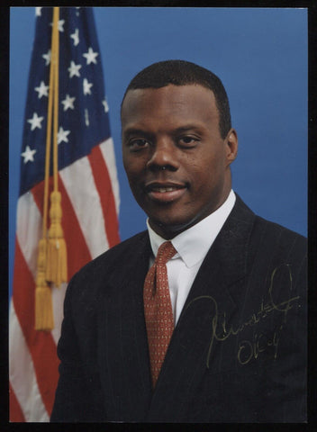 J.C. Watts Jr. Signed Photo Cut Autographed Cut Signature 