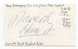 Gareth Hunt Signed 3x5 Index Card Autographed Signature Actor The New Avengers