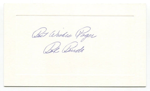 George Bullard Signed Card Autograph Baseball MLB Roger Harris Collection