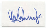 Peter Outerbridge Signed 3x5 Index Card Autographed Signature Actor Nikita