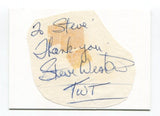 Steve Weston Signed Cut Card Vintage Autographed Actor Bizarre