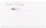 Grady Alderman Signed 3x5 Index Card Autograph Signature Minnesota Vikings  #67