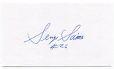 George Saimes Signed 3x5 Index Card Autographed NFL Football Buffalo Bills