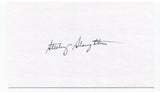 Sterling Slaughter Signed 3x5 Index Card Autographed MLB Baseball Chicago Cubs