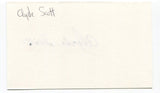 Clyde Scott Signed 3x5 Index Card Autographed NFL Football Philadelphia Eagles