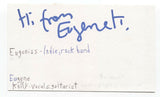 The Vaselines - Eugenius - Eugene Kelly Signed 3x5 Index Card Autographed