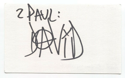 Dave Buckner Signed 3x5 Index Card Autographed Signature Papa Roach Drummer