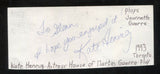 Kate Hennig Signed Cut 3x5 Index Card Autographed Signature Actress Playwright