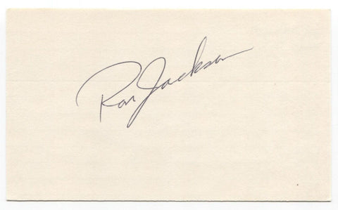 Ron Jackson Signed 3x5 Index Card Baseball Autographed Chicago White Sox