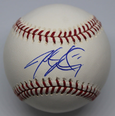 Jarrod Parker Single Signed Baseball Autographed Ball Signature