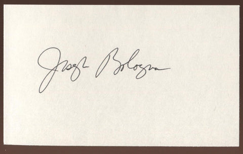 Joseph Bologna Signed Index Card Signature Vintage Autographed AUTO 