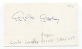 Gyula Gazdag Signed 3x5 Index Card Autograph Signature Film Director
