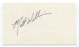 Matt Williams Signed 3x5 Index Card Autographed Football  Texas Tech Red Raiders