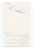 Richard Poe Signed 3x5 Index Card Autographed Actor Signature Star Trek