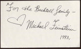 Michael Feinstein Signed Index Card Signature Autographed Vintage AUTO
