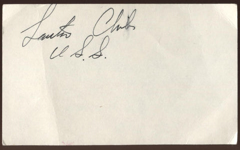 Lawton Chiles Signed Index Card Autographed Signature AUTO United States Senator